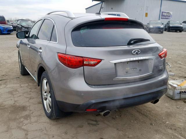 JNRAS18W39M153670 - 2009 INFINITI FX35 GRAY photo 3