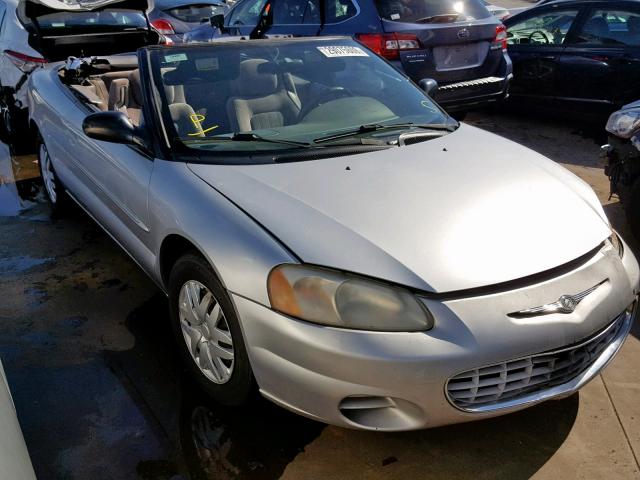 1C3EL45X13N500738 - 2003 CHRYSLER SEBRING LX SILVER photo 1