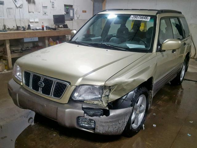 JF1SF65592H706683 - 2002 SUBARU FORESTER S BEIGE photo 2