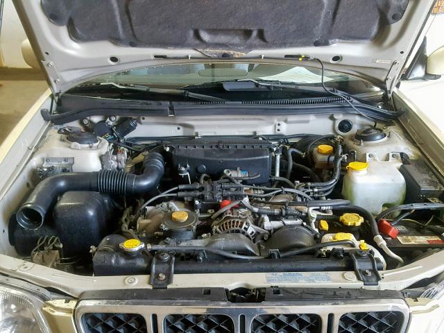 JF1SF65592H706683 - 2002 SUBARU FORESTER S BEIGE photo 7