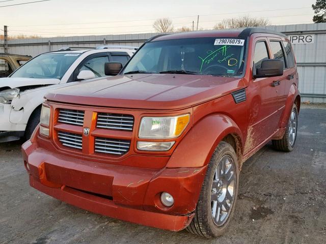 1D8GU58648W118927 - 2008 DODGE NITRO R/T ORANGE photo 2