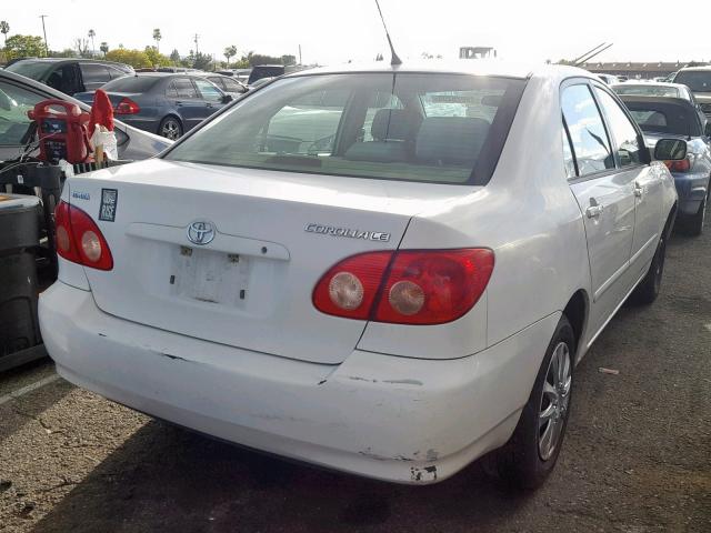 1NXBR32E47Z900911 - 2007 TOYOTA COROLLA CE WHITE photo 4