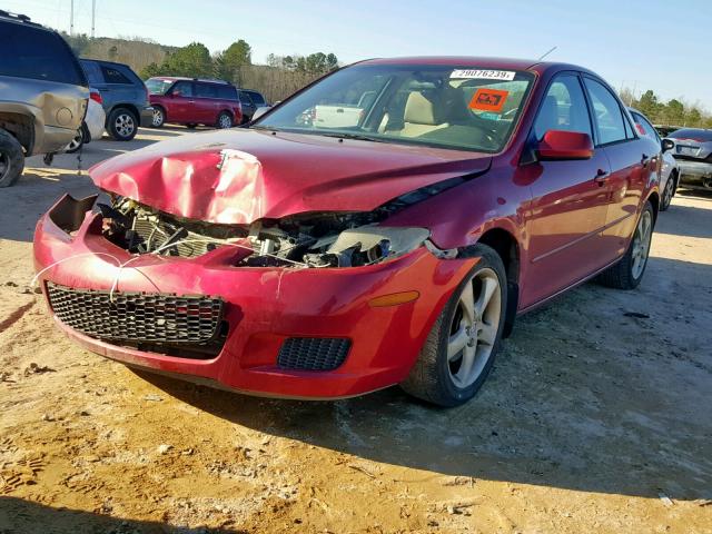 1YVHP80D465M37134 - 2006 MAZDA 6 S RED photo 2