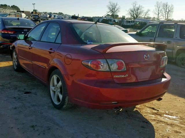 1YVHP80D465M37134 - 2006 MAZDA 6 S RED photo 3