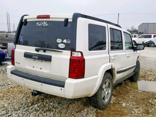 1J8HG48K19C518635 - 2009 JEEP COMMANDER თეთრი ფოტო 4