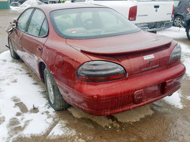 1G2WK52JXYF334847 - 2000 PONTIAC GRAND PRIX 栗色 照片 3