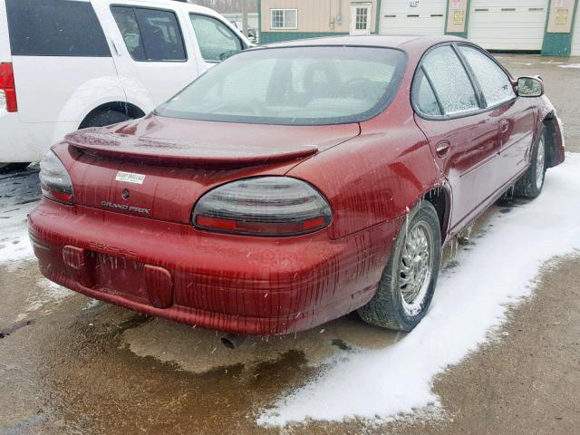 1G2WK52JXYF334847 - 2000 PONTIAC GRAND PRIX 栗色 照片 4