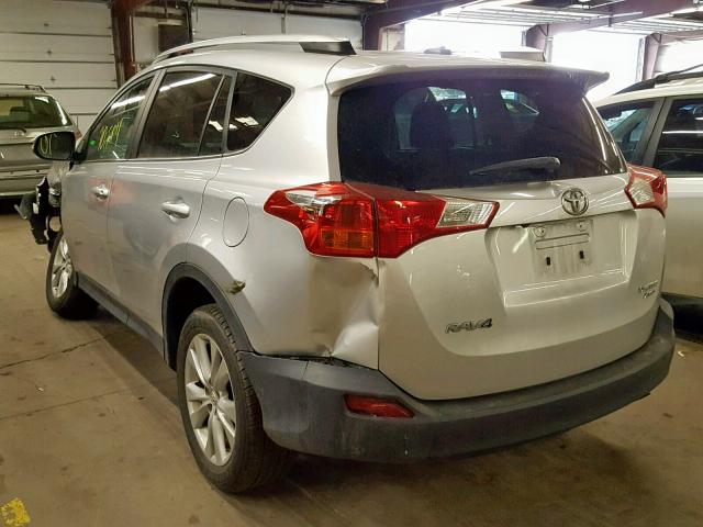 2T3DFREV0DW043490 - 2013 TOYOTA RAV4 LIMIT SILVER photo 3