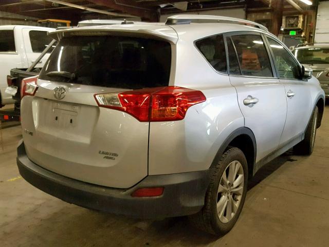 2T3DFREV0DW043490 - 2013 TOYOTA RAV4 LIMIT SILVER photo 4