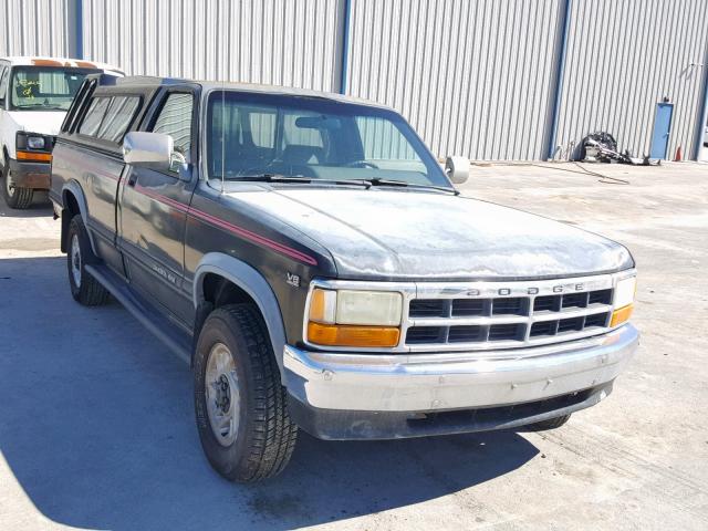 1B7GG26Y6MS289429 - 1991 DODGE DAKOTA BLACK photo 1