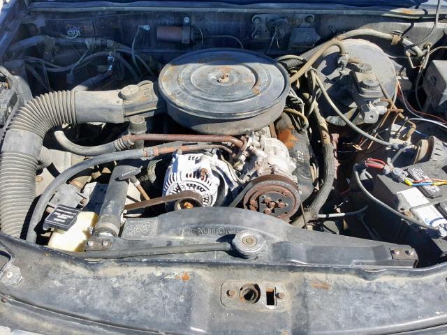 1B7GG26Y6MS289429 - 1991 DODGE DAKOTA BLACK photo 7