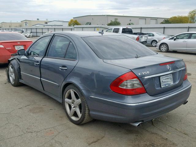 WDBUF56X79B435261 - 2009 MERCEDES-BENZ E 350 GRAY photo 3