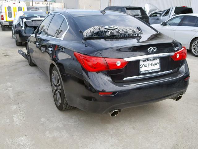 JN1BV7AP2EM674958 - 2014 INFINITI Q50 BASE BLUE photo 3