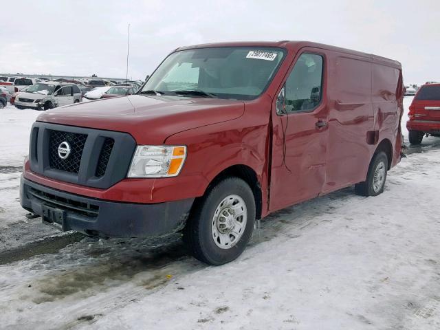 1N6AF0KY3JN814585 - 2018 NISSAN NV 2500 S RED photo 2