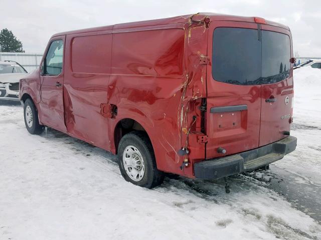 1N6AF0KY3JN814585 - 2018 NISSAN NV 2500 S RED photo 3