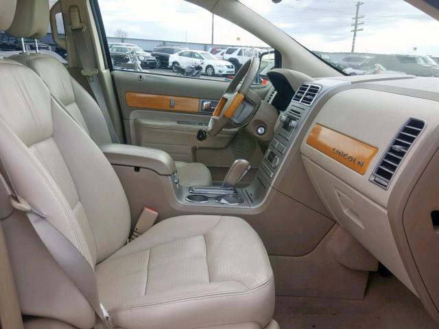 2LMDU88C37BJ05840 - 2007 LINCOLN MKX RED photo 5