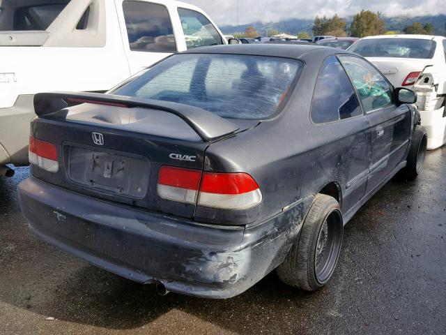 1HGEJ6225YL057939 - 2000 HONDA CIVIC DX BLACK photo 3