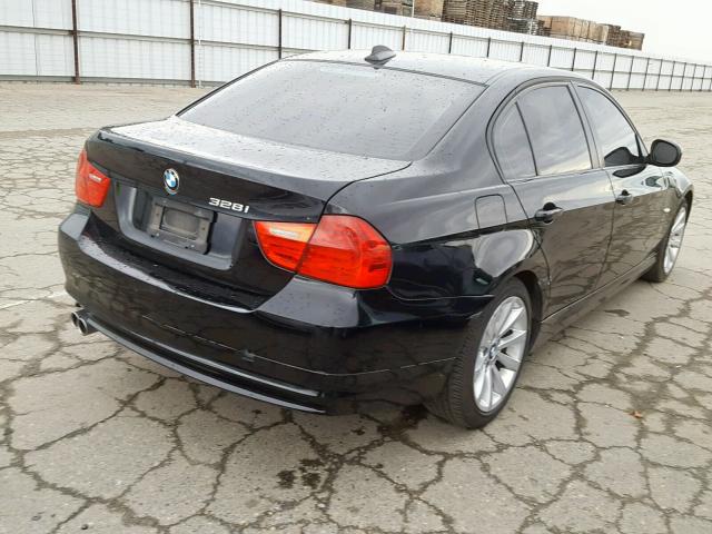 WBAPH5C51BA447636 - 2011 BMW 328 I SULE BLACK photo 4