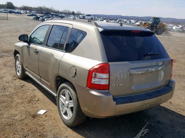 1J8FF47WX7D134908 - 2007 JEEP COMPASS BEIGE photo 3