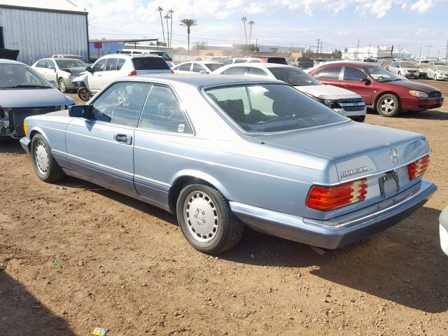 WDBCA45E5KA479758 - 1989 MERCEDES-BENZ 560 SEC BLUE photo 3