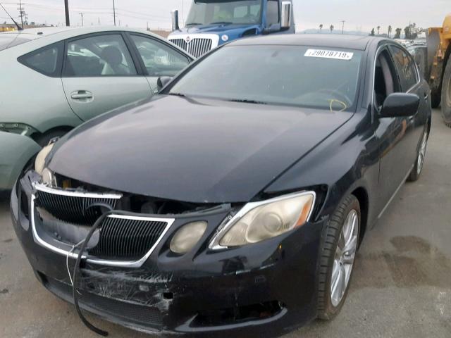 JTHBC96S275005760 - 2007 LEXUS GS 450H BLACK photo 2