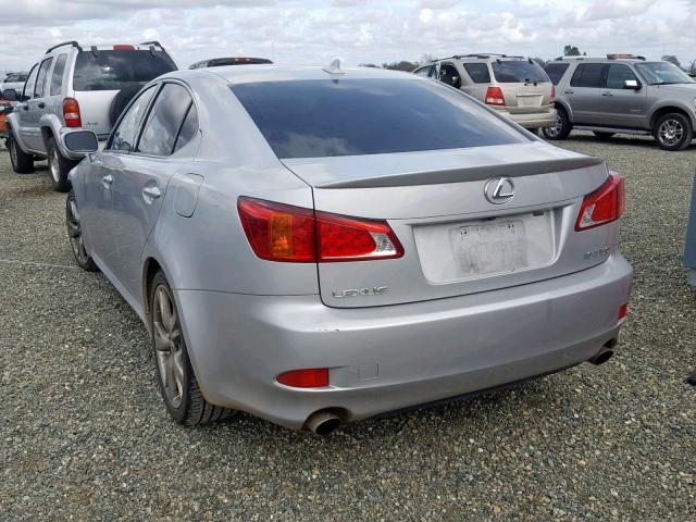 JTHBE262295022580 - 2009 LEXUS IS 350 SILVER photo 3