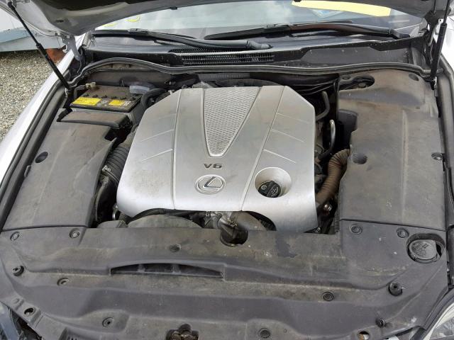 JTHBE262295022580 - 2009 LEXUS IS 350 SILVER photo 7