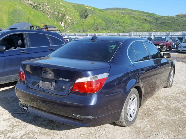 WBANA53534B174787 - 2004 BMW 525 I BLUE photo 4