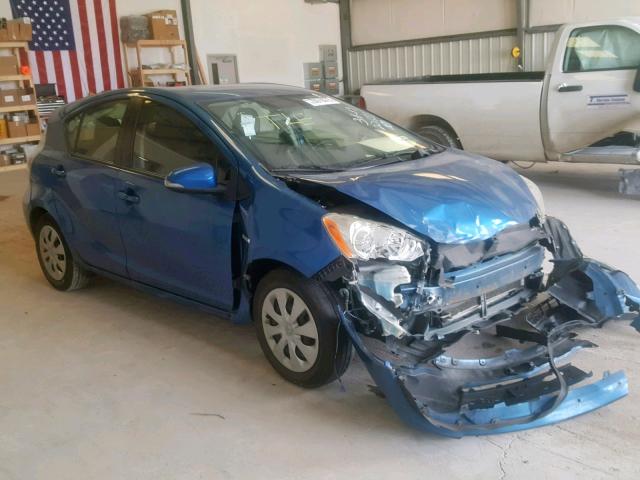 JTDKDTB31D1538678 - 2013 TOYOTA PRIUS C BLUE photo 1