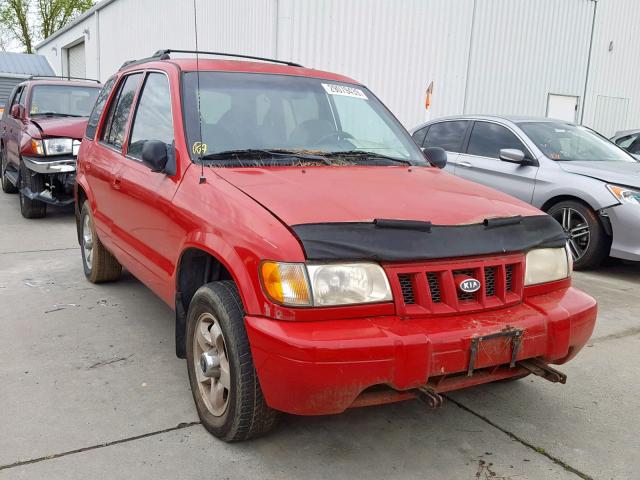 KNDJB723225105496 - 2002 KIA SPORTAGE RED photo 1