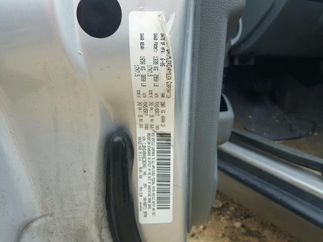 1J8HG48NX6C363461 - 2006 JEEP COMMANDER SILVER photo 10