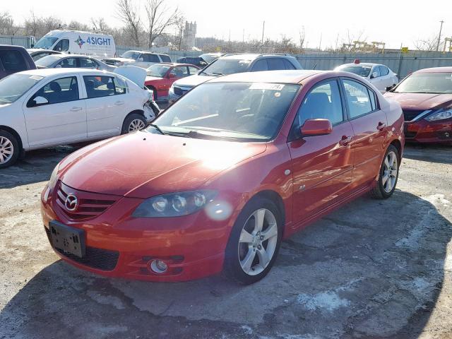 JM1BK323761401592 - 2006 MAZDA 3 S RED photo 2