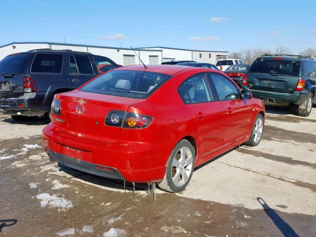 JM1BK323761401592 - 2006 MAZDA 3 S RED photo 4