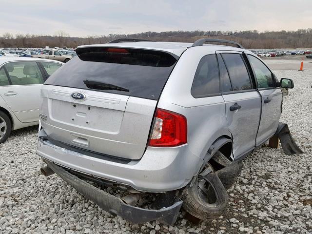 2FMDK3GC6CBA58268 - 2012 FORD EDGE SE GRAY photo 4