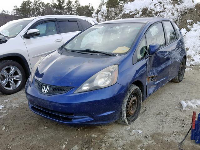 JHMGE8H31CC000054 - 2012 HONDA FIT BLUE photo 2