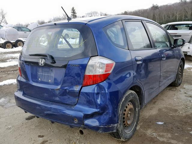 JHMGE8H31CC000054 - 2012 HONDA FIT BLUE photo 4