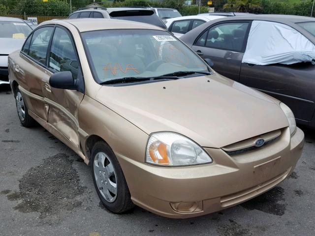 KNADC125156372388 - 2005 KIA RIO GOLD photo 1