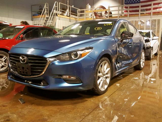 3MZBN1L75HM152774 - 2017 MAZDA 3 TOURING BLUE photo 2