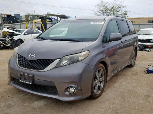 5TDXK3DC4BS131284 - 2011 TOYOTA SIENNA SPO GRAY photo 2