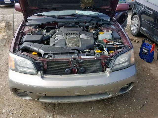 4S3BH806217671313 - 2001 SUBARU LEGACY OUT MAROON photo 7