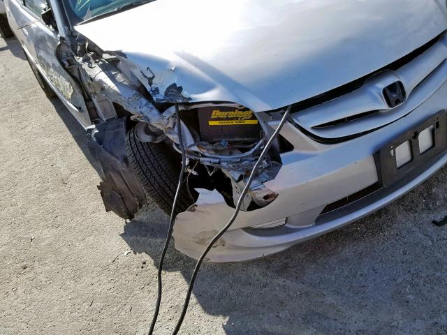 2HGES16485H620700 - 2005 HONDA CIVIC DX SILVER photo 9