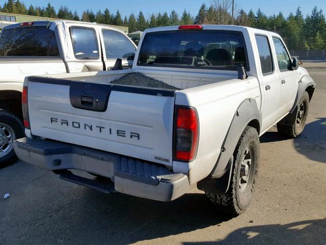 1N6ED27Y71C362390 - 2001 NISSAN FRONTIER C WHITE photo 4