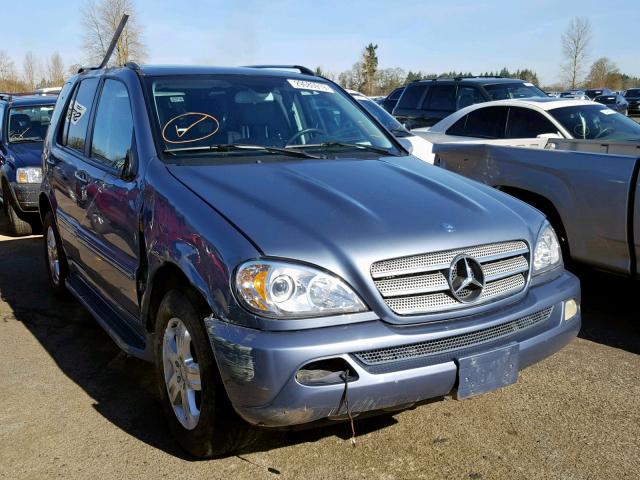 4JGAB57E95A536519 - 2005 MERCEDES-BENZ ML250 BLUE BLUE photo 1