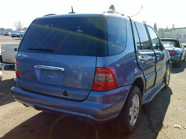 4JGAB57E95A536519 - 2005 MERCEDES-BENZ ML250 BLUE BLUE photo 4