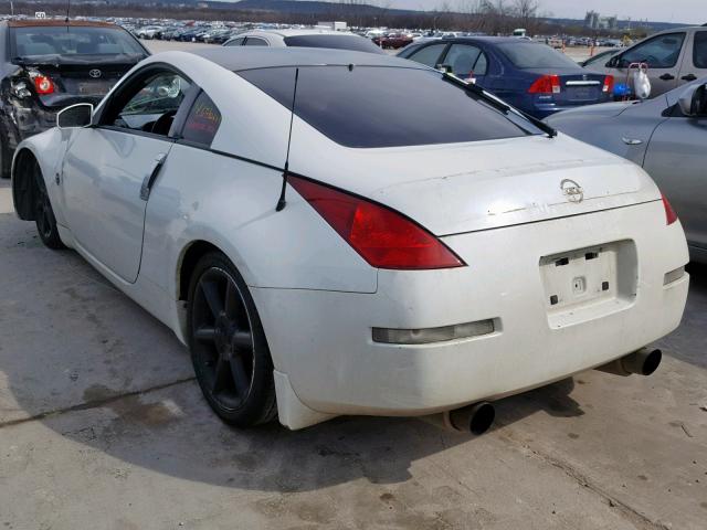 JN1AZ34DX4T150844 - 2004 NISSAN 350Z COUPE WHITE photo 3