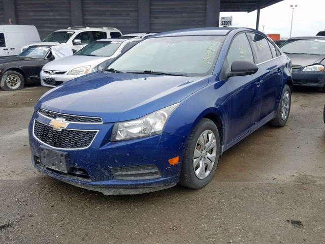 1G1PD5SH5C7266721 - 2012 CHEVROLET CRUZE LS BLUE photo 2