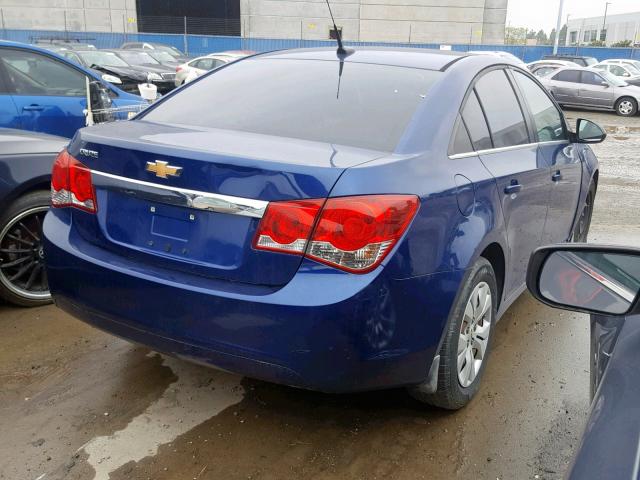 1G1PD5SH5C7266721 - 2012 CHEVROLET CRUZE LS BLUE photo 4