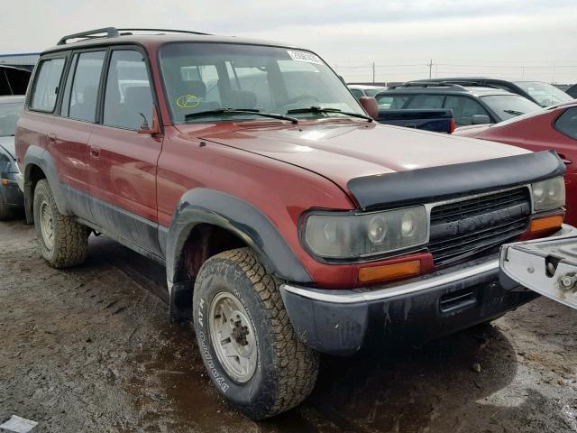 JT3FJ80W5M0023875 - 1991 TOYOTA LAND CRUIS RED photo 1