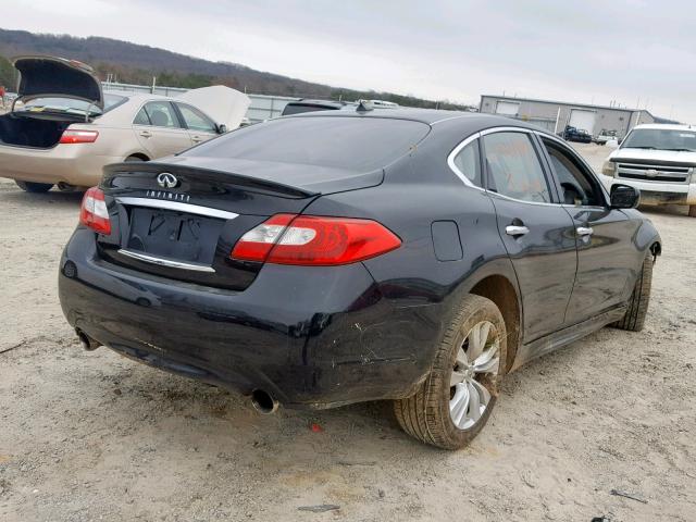 JN1AY1AR6BM570132 - 2011 INFINITI M56 X BLACK photo 4