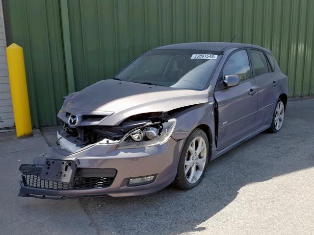 JM1BK344581169907 - 2008 MAZDA 3 HATCHBAC GRAY photo 2